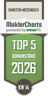 MaklerCharts KW 14/2026 - AGRA Immobilien, Inh. Günther Wolf ist TOP-5-Makler in Ramstein-Miesenbach