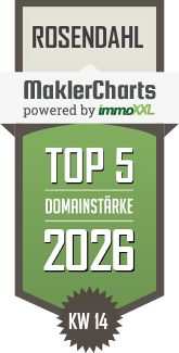 MaklerCharts KW 14/2026 - Krukenberg Immobiliengruppe - Krukenberg Immobilien GmbH ist TOP-5-Makler in Rosendahl