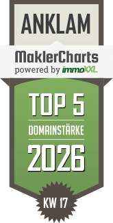 MaklerCharts KW 17/2026 - W�stenrot Immobilien GmbH ist TOP-5-Makler in Anklam