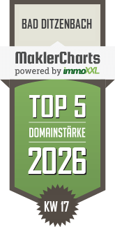 MaklerCharts KW 17/2026 - F�rber Immobilien ist TOP-5-Makler in Bad Ditzenbach