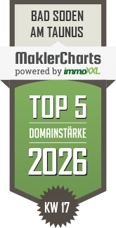 MaklerCharts KW 17/2026 - RINKLEIB Immobilien ist TOP-5-Makler in Bad Soden am Taunus