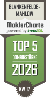 MaklerCharts KW 17/2026 - W�stenrot Immobilien GmbH ist TOP-5-Makler in Blankenfelde-Mahlow