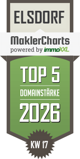 MaklerCharts KW 17/2026 - ALLFA � Immobilien ist TOP-5-Makler in Elsdorf