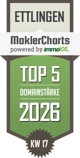 MaklerCharts KW 17/2026 - Volksbank Immobilien AG ist TOP-5-Makler in Ettlingen