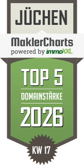 MaklerCharts KW 17/2026 - Michael Ruland Immobilienmakler Grevenbroich ist TOP-5-Makler in J�chen
