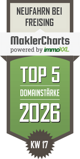 MaklerCharts KW 17/2026 - Kufner Immobilien GmbH GmbH ist TOP-5-Makler in Neufahrn bei Freising