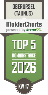 MaklerCharts KW 17/2026 - Claudia Neufert Immobilien ist TOP-5-Makler in Oberursel (Taunus)