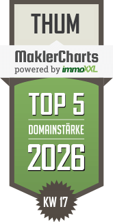 MaklerCharts KW 17/2026 - ut immobilien ist TOP-5-Makler in Thum