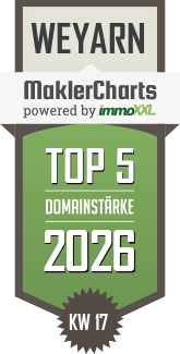MaklerCharts KW 17/2026 - Happy Immo GmbH ist TOP-5-Makler in Weyarn