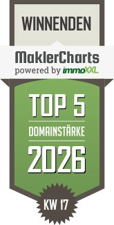 MaklerCharts KW 17/2026 - Immobilienbüro Winnenden ist TOP-5-Makler in Winnenden