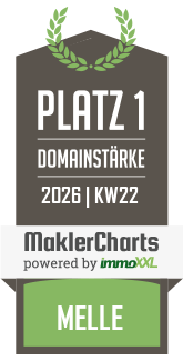 MaklerCharts KW 22/2026 - Knabe Immobilien GmbH ist bester Makler in Melle