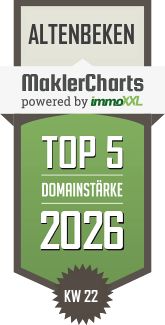 MaklerCharts KW 22/2026 - PB Immobilien Service GmbH ist TOP-5-Makler in Altenbeken