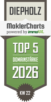 MaklerCharts KW 22/2026 - Immopartner ist TOP-5-Makler in Diepholz