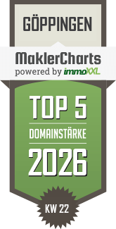 MaklerCharts KW 22/2026 - Blickle & Stölzle Immobilien GmbH ist TOP-5-Makler in Göppingen