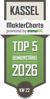 MaklerCharts KW 22/2026 - Bundesverband der Deutschen Volksbanken und Raiffeisenbanken e.V.  ist TOP-5-Makler in Kassel