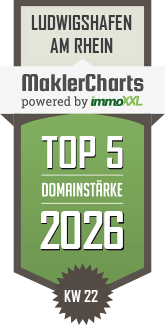MaklerCharts KW 22/2026 - Mrou� Immobilien GmbH ist TOP-5-Makler in Ludwigshafen am Rhein