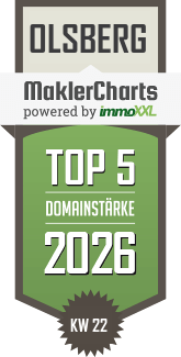MaklerCharts KW 22/2026 - DE GROOT Immobilien  ist TOP-5-Makler in Olsberg