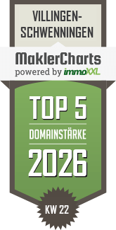 MaklerCharts KW 22/2026 - NEUMANN Immobilien & Grundbesitz GmbH ist TOP-5-Makler in Villingen-Schwenningen