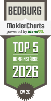 MaklerCharts KW 27/2026 - ALLFA � Immobilien ist TOP-5-Makler in Bedburg