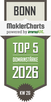 MaklerCharts KW 27/2026 - LOGIS IMMOBILIEN SERVICE, IVD Inh. Frank Schulte ist TOP-5-Makler in Bonn