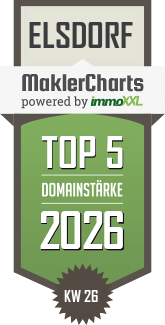 MaklerCharts KW 27/2026 - Lennartz Immobilien ist TOP-5-Makler in Elsdorf