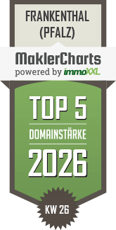 MaklerCharts KW 27/2026 - ImmobilienB�RO ANDREA SCHILDER ist TOP-5-Makler in Frankenthal (Pfalz)