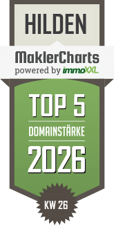 MaklerCharts KW 27/2026 - KUBIKOM Immobilien GmbH ist TOP-5-Makler in Hilden
