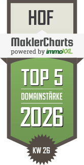 MaklerCharts KW 27/2026 - vub makler GmbH & Co. KG ist TOP-5-Makler in Hof