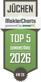 MaklerCharts KW 27/2026 - Hintzen Immobilien ist TOP-5-Makler in Jüchen