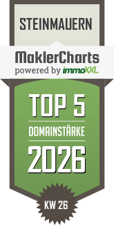MaklerCharts KW 27/2026 - BETTERHOMES Deutschland GmbH ist TOP-5-Makler in Steinmauern