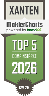 MaklerCharts KW 27/2026 - Overhage-immobilien.de, Inh. Dirk C. Overhage ist TOP-5-Makler in Xanten