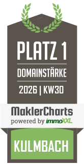 MaklerCharts KW 30/2026 - J�NA GmbH ist bester Makler in Kulmbach