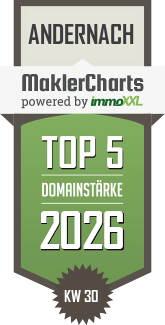 MaklerCharts KW 30/2026 - Ruff Immobilien | Immobilienmakler Koblenz, Andernach und Neuwied ist TOP-5-Makler in Andernach