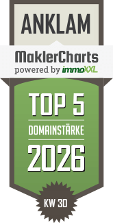 MaklerCharts KW 30/2026 - W�stenrot Immobilien GmbH ist TOP-5-Makler in Anklam