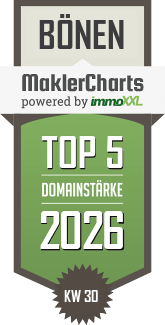 MaklerCharts KW 30/2026 - ImmoProfi Jens Müller ist TOP-5-Makler in Bönen
