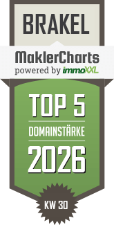 MaklerCharts KW 30/2026 - OWL Immobilien GmbH ist TOP-5-Makler in Brakel