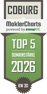 MaklerCharts KW 30/2026 - RE/MAX Germany - REF Real Estate Franchise GmbH ist TOP-5-Makler in Coburg