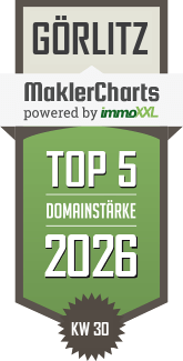 MaklerCharts KW 30/2026 - URDAS IMMOBILIEN ist TOP-5-Makler in Görlitz