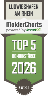 MaklerCharts KW 30/2026 - KUTHAN-IMMOBILIEN IVD ist TOP-5-Makler in Ludwigshafen am Rhein
