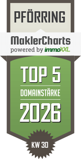 MaklerCharts KW 30/2026 - City Immobilienmakler Hannover ist TOP-5-Makler in Pförring