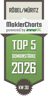 MaklerCharts KW 30/2026 - Immobilienagentur Röbel/Müritz ist TOP-5-Makler in Röbel/Müritz