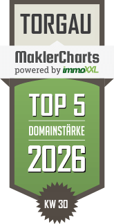 MaklerCharts KW 30/2026 - Helmut Niegl Immobilien ist TOP-5-Makler in Torgau