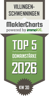 MaklerCharts KW 30/2026 - Manfred Nirwing Immobilien ist TOP-5-Makler in Villingen-Schwenningen