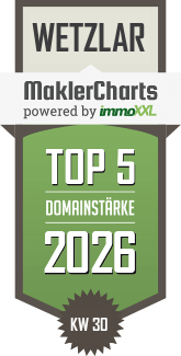 MaklerCharts KW 30/2026 - IMAXX - Gesellschaft f�r Immobilien-Marketing mbH ist TOP-5-Makler in Wetzlar