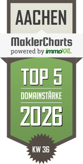 MaklerCharts KW 36/2026 - Immobilien Partner Aachen ist TOP-5-Makler in Aachen