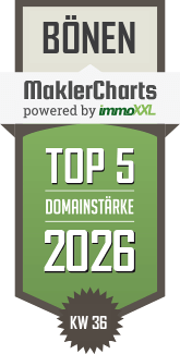 MaklerCharts KW 36/2026 - ImmoProfi Jens Müller ist TOP-5-Makler in Bönen