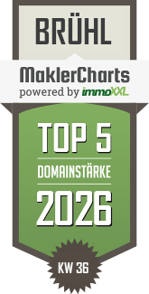 MaklerCharts KW 36/2026 - WAV Immobilien Reuschenbach GmbH ist TOP-5-Makler in Brühl
