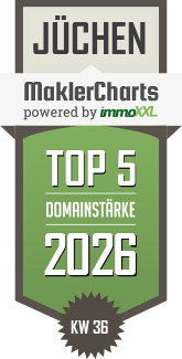 MaklerCharts KW 36/2026 - Michael Ruland Immobilienmakler Grevenbroich ist TOP-5-Makler in Jüchen