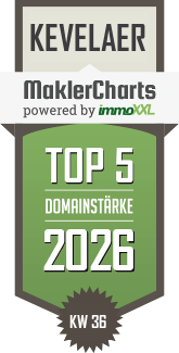 MaklerCharts KW 36/2026 - Domjahn Immobilien ist TOP-5-Makler in Kevelaer
