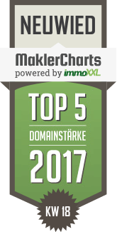 MaklerCharts KW 18/2017 - Lorenz Immobilien ist TOP-5-Makler in Neuwied